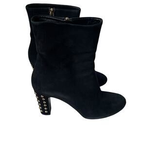 Gucci Melville Suede Studded Bootie Black 40 GUC with Box $895